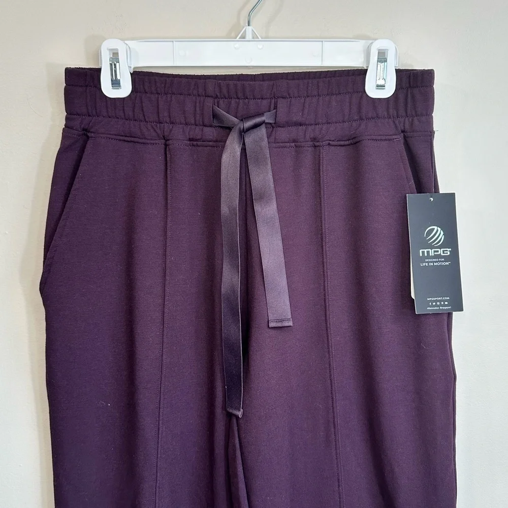 NWT MPG Sport Julie Relaxed Performance Joggers Charisma Purple Size Small - Picture 3 of 16